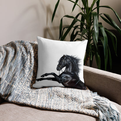 Premium Black Stallion Pillow